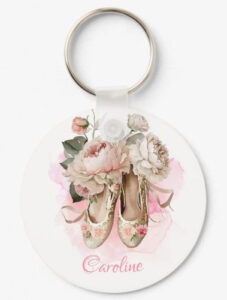 Personalized Ballet Keychain